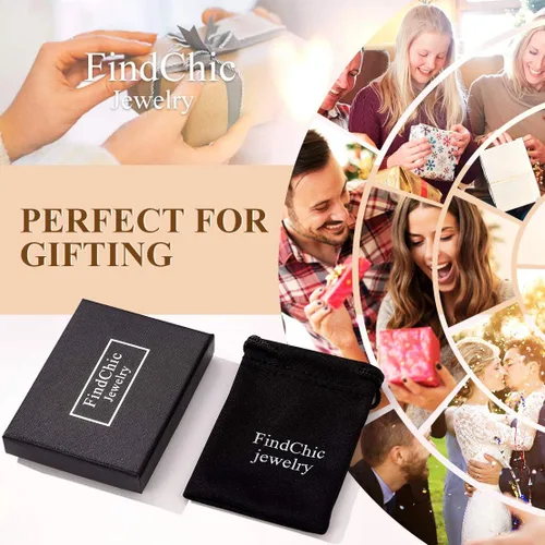 Vista 8 de FindChic Pulseras de identificación personalizadas con barra de nombre para hombres y mujeres, chapadas en oro de 18 quilatesacero inoxidablenegro