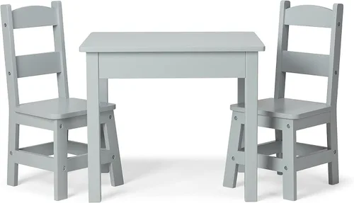 Vista 8 de Mesa y sillas de madera Melissa & Doug, talla única , Natural