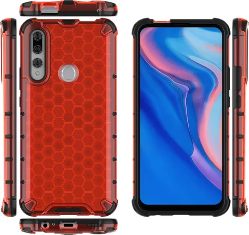 Vista 147 de Pzwoxukhov Funda compatible con Huawei Nova 3i, compatible con Huawei P Smart+ 2018 Honeycomb Anti-Drop Shock-Absorbing Case Negro