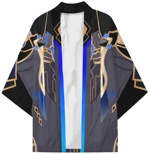 Vista 2 de Cosplay Life Genshin Impact Haori - Disfraz de kimono japonés para Halloween Venti Klee