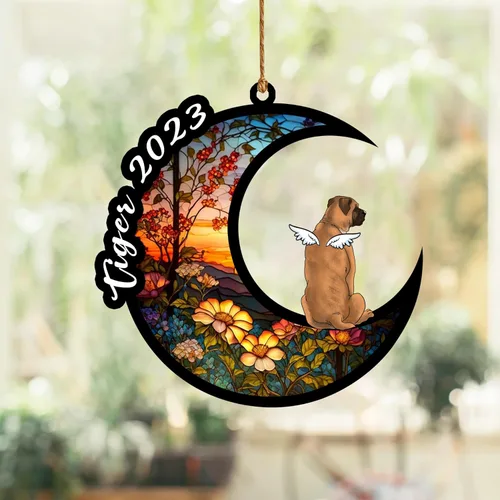 Vista 107 de Nazenti Atrapasoles conmemorativo para perros, adornos de Navidad personalizados para perros, adorno de Navidad, regalos conmemorativos para perros