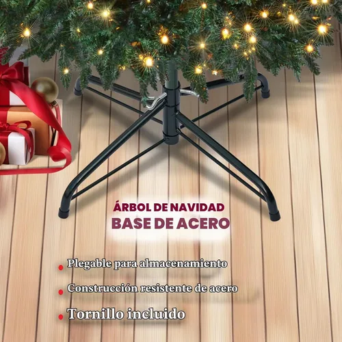 Vista 4 de Soporte de repuesto para árbol de Navidad para árboles artificiales, base plegable para árboles artificiales de 4 a 6 pies, se adapta a postes