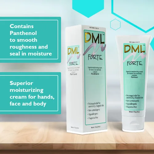 Vista 2 de DML Forte Skin Care - Hidratante de manos, cara y cuerpo súper hidratanteHidratante facial hipoalergénico para piel seca y agrietadaCrema hidratante