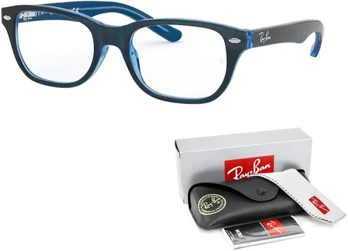 Vista 3 de Ray-Ban Junior RY1555 - Lentes graduados cuadrados para niños y niñas + paquete con kit de diseño iWear
