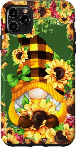 Vista 13 de iPhone 16 Unique Summer Gnome For Hippie With Cute Sunflower Gnomie Case