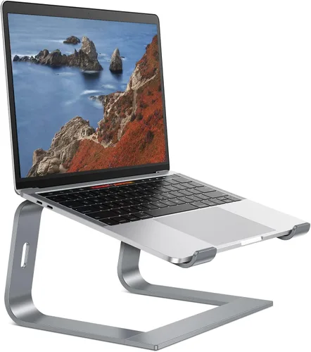 Vista 10 de OMOTON Soporte para Laptop, Soporte Desmontable para Laptop, Soporte de Aluminio para Laptop para Escritorio, Compatible con MacBook Air/Pro, Dell