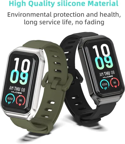 Vista 6 de Correa de repuesto de silicona para reloj, accesorios de pulsera inteligente para Amazfit 7 Fit Band