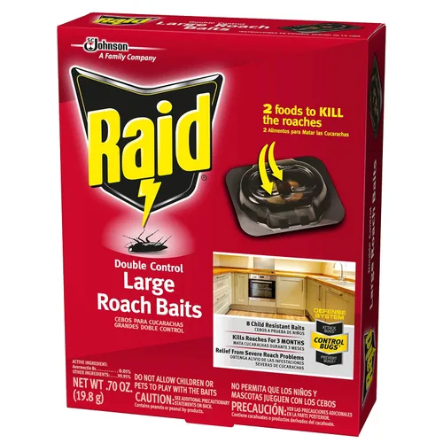 Vista 2 de Raid Cebos grandes para cucarachas de doble control (8 unidades (paquete de 1))