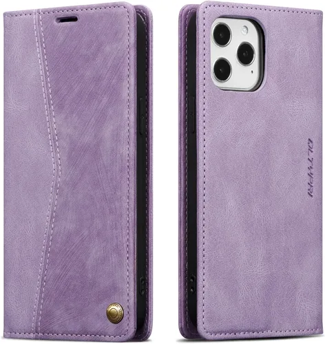 Vista 95 de QLTYPRI Para iPhone Air Case Wallet Con Tarjetero, Vintage PU Cuero Kickstand Cierre Magnético A Prueba De Golpes Folio Libro Funda Para IPhone 17