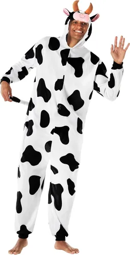 Vista 3 de Morph Cow Onesie Adult Men Onesie Cow Costume Cow Animal Onesie Adult Men Cow Costume Adult Cow Onesie Costume Halloween