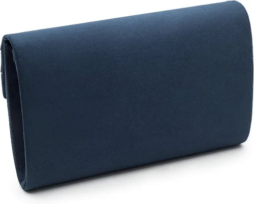 Vista 5 de Envelope Evening Bag for Women Genuine Suede Leather Crossbody Shoulder Clutch Purse Gift Box