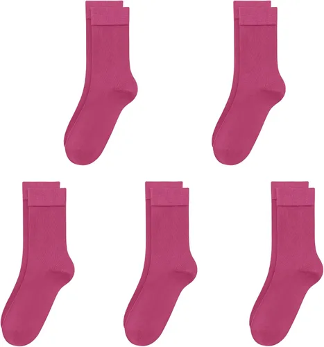 Vista 26 de SERISIMPLE Calcetines de bambú de viscosa para niños, calcetines escolares antiolor para niños y niñas, uniforme, ligeros, con costuras planas, 5