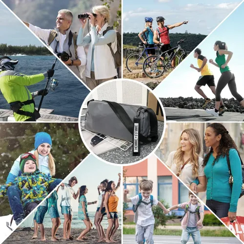 Vista 6 de Bolso cruzado de hombro para hombres y mujeres, artículos esenciales diarios, para viajes, gimnasio
