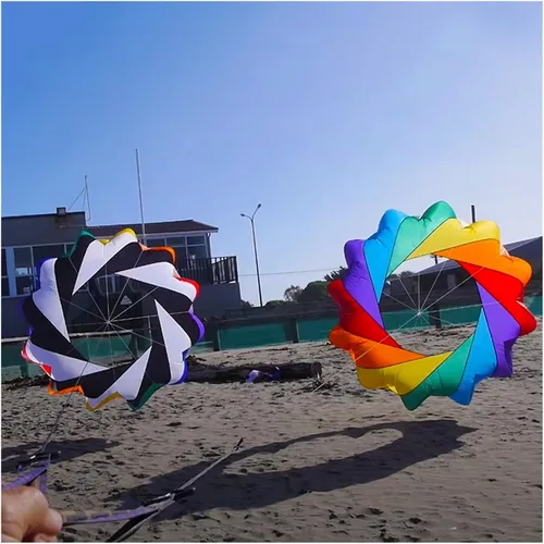 Vista 7 de 6.6 ft serpiente Spinning Windsock anillo línea de cometa lavandería inflable show cometa para festival de cometas mejor 30D Ripstop nailon con bolsa