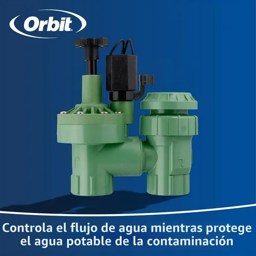 Vista 5 de Orbit 57604 - Paquete de 3 válvulas antisifón automáticas de 1 pulgada FPT serie 100 con control de flujo y reductor de 3/4 pulgadas