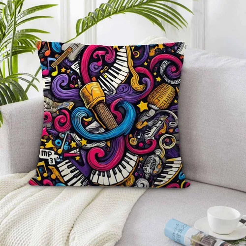 Vista 2 de oFloral Funda de almohada decorativa para el hogar, funda de cojín cuadrada para sofá, cama, silla, sofá, decoración de sala de estar, 18 x 18