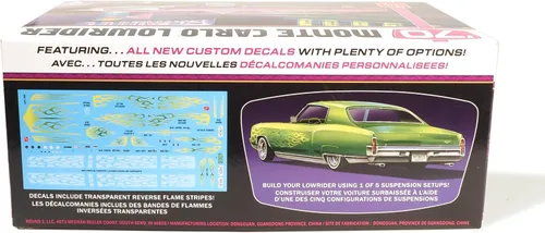 Vista 4 de AMT 1970 Chevy Monte Carlo Lowrider - Kit de modelo a escala 1:25 del Monte Carlo de Chevy