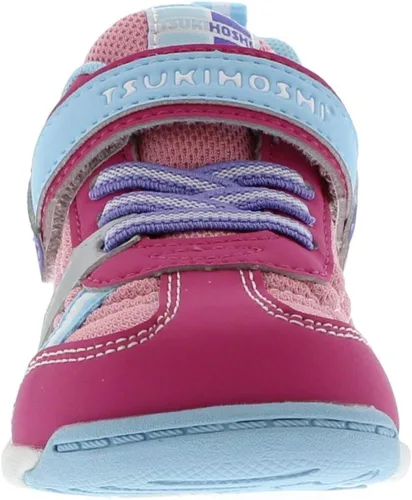 Vista 5 de TSUKIHOSHI 1521 Kaz - Zapatilla de deporte infantil lavable a máquina con caja de punta ancha y suela antideslizante para niños pequeños de 1 a 8