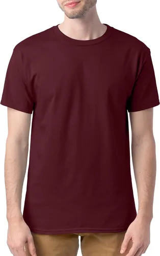 Vista 2 de Hanes Essentials Paquete de camisetas para hombre, camisetas de algodón con cuello redondo, 4o6unidades