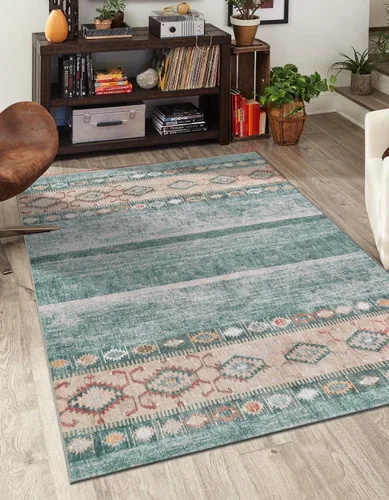 Vista 8 de Unique Loom Timeless Collection - Alfombra rectangular (2' x 3' 1", rectangular, gris/marfil)