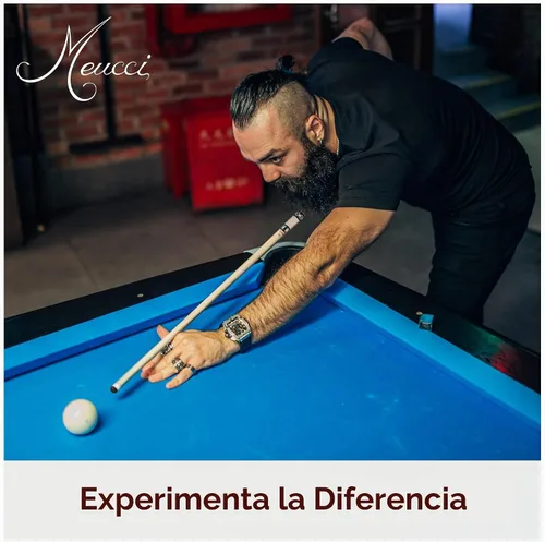 Vista 5 de Meucci Taco de billar – Madera natural con tinte de arco iris – Taco de billar con antebrazo de arce, mango de madera maciza, puntas de taco de alto