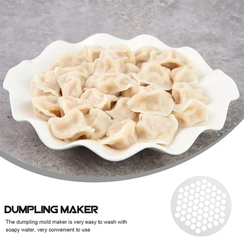 Vista 5 de Kichvoe 2 piezas de molde para hacer bolas de masa hervida para ravioles caseros Wontons y calcomanías de olla de diseño reutilizable para hacer