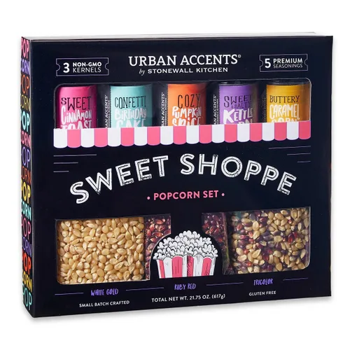 Vista 10 de Urban Accents MOVIE NIGHT™ Palomitas de maíz y palomitas de maíz paquete variado (juego de 8) – 3 paquetes de palomitas de maíz sin transgénico y 5