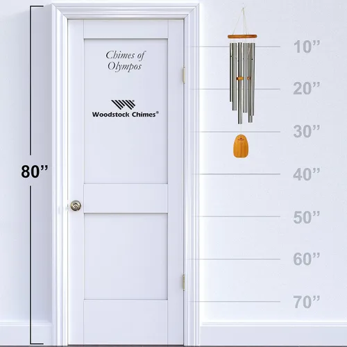 Vista 3 de Woodstock Chimes Signature Collection, campanillas de viento de música mundial de 36 pulgadas para decoración de exteriores, patio, hogar o jardín