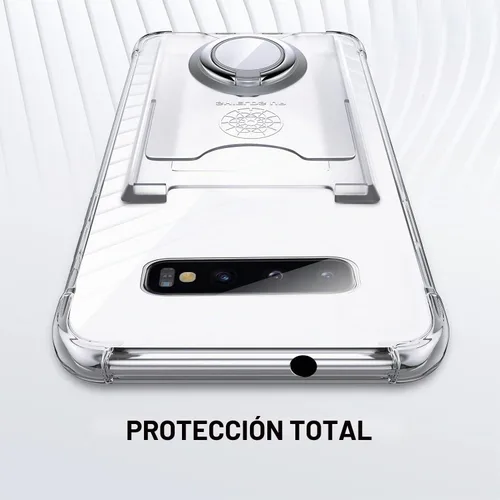 Vista 7 de Shields Up Funda para Samsung Galaxy S10, Galaxy S10, funda minimalista con tarjetero [3 tarjetas] y soporte de anillo, [protección contra caídas]