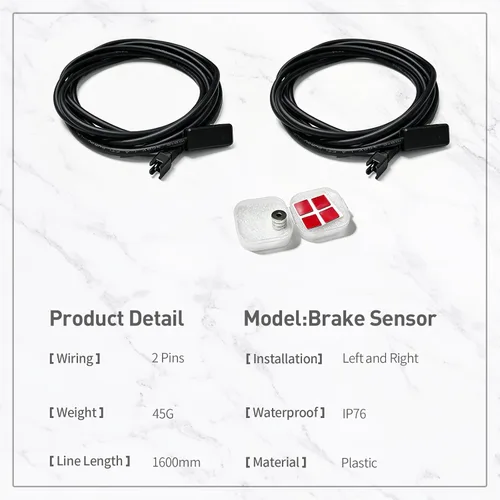 Vista 2 de E-Bike MS-BK-2R Sensor de corte de freno SM/Conector impermeable Bicicleta eléctrica Corte de bicicleta eléctrica Sensor de freno hidráulico
