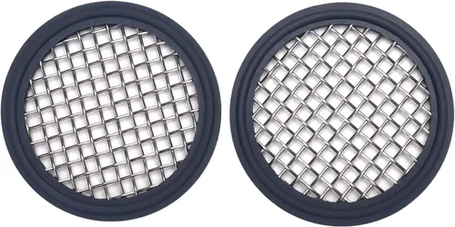 Vista 16 de DERNORD Junta sanitaria FKM de 2" con pantalla de acero inoxidable - Abrazadera triple trébol (paquete de 1) (6 mallas)