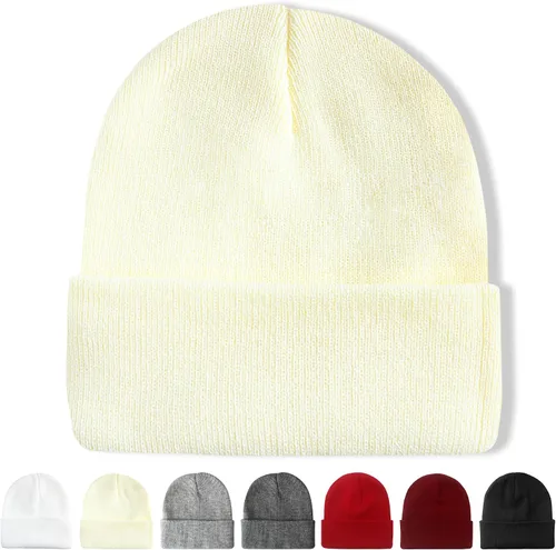 Vista 15 de NPQQUAN Beanie for Men Women Winter Hats for Mens Beanie Cuffed Knit Beanies Skull Cap