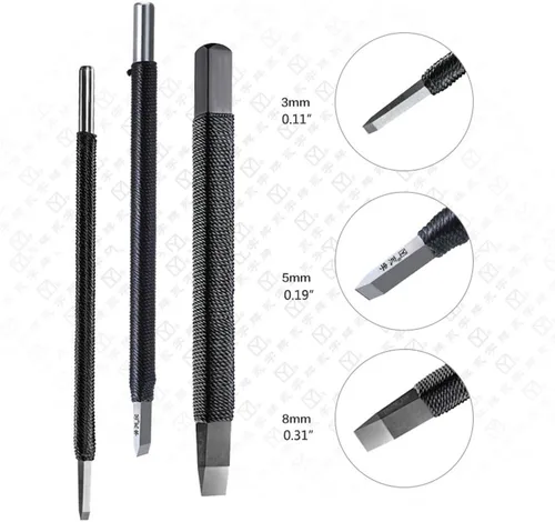 Vista 4 de Easyou Yongzhi chino sello cinceles tallado cuchillo herramientas 3pcs/set