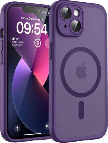 Vista 68 de TOCOL Funda para iPhone 11, compatible con Magsafe, protección completa de cámara, imanes integrados, protección contra caídas, funda translúcida