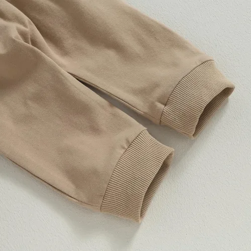 Vista 5 de Gueuusu Ropa de manga larga para bebé niño y niña, sudadera de manga larga para tías Little Bestie, pantalones deportivos, 2 piezas, traje de otoño