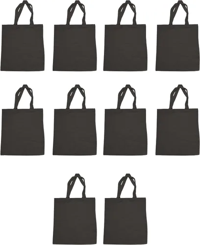 Vista 10 de DISCOUNT PROMOS Juego de 1 bolsas de lona de algodón personalizadas, texto personalizado, logotipo, imagen, reutilizables, ideales para compras
