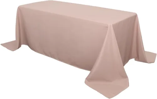 Vista 50 de Your Chair Covers - Mantel rectangular de poliéster sin costuras de alta calidad de 60 pulgadas de ancho x 102 pulgadas de largo - Negro - Mantel