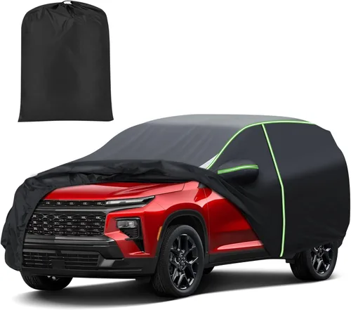 Vista 32 de Mixsuper Liner Funda para coche para BMW X3 2003-2026, 7 capas, funda impermeable para coche, accesorios para X3 con puerta con cremallera, tiras