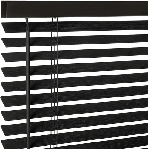 Vista 36 de Persianas de madera real de 2 pulgadas para ventanas de interior, persianas venecianas opacas de madera maciza, tamaño personalizado, color cereza