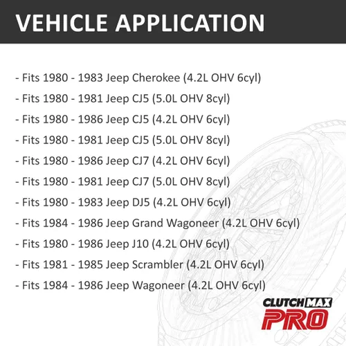 Vista 2 de PRO Performance Stage 3 Placa de disco de embrague con herramienta de alineación compatible con Jeep CJ5 CJ7 J10 DJ5 Chrokee Grand Wagoneer