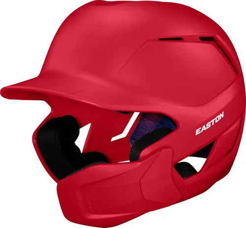 Vista 9 de Easton Casco de bateo de béisbol Z50 Protector de mandíbula multiajuste Color mate Negro