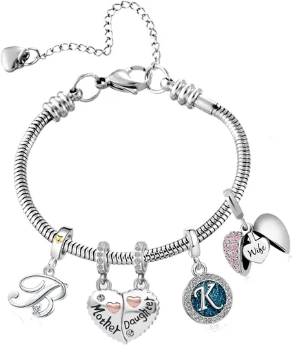 Vista 5 de Pulseras de cadena de serpiente para niños de 0.118in con cierre de langosta de corazón para mujeres y niñas.