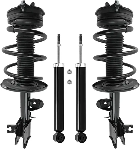 Vista 53 de Detroit Axle - Puntales y Amortiguadores para Chevy Traverse Buick Enclave GMC Acadia Saturn Outlook 2007-2012, 2 puntales delanteros con resorte