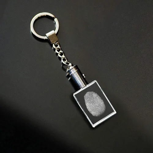 Vista 4 de ArtPix 3D Llaveros personalizados con luz LED, llavero grabado con láser 2D personalizado con foto, gran regalo para el Día de los Caídos