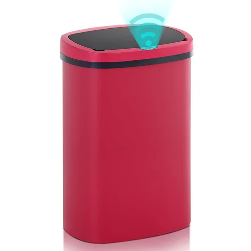 Vista 22 de Basurero de cocina con sensor de movimiento de 13 galones, cubo de basura con sensor automático de 50 L, cubo de basura inteligente con tapa
