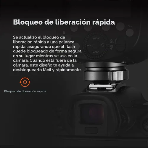 Vista 6 de Flash de cámara Godox V860III-S para cámara Sony, flash Speedlight Speedlite, 76Ws 2.4G TTL HSS 1/8000s, 480 flashes de potencia completa, batería