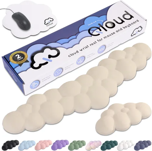 Vista 14 de Create-ables Qloud Cloud Reposamuñecas para Teclado Reposamuñecas para Teclado de Computadora Almohadilla, Reposamuñecas para Teclado Cloud