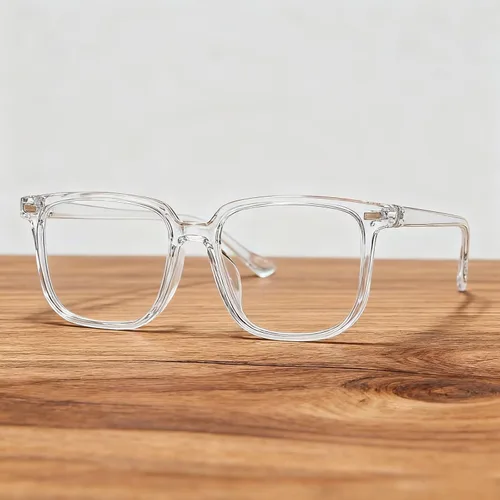 Vista 4 de Gafas de luz azul transparentes para mujeres y hombres, gafas con marco cuadrado de moda con protección antirreflejos