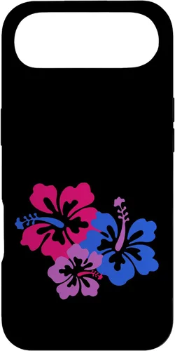 Vista 27 de Bisexual Bi Pride Sutil Hibiscus Flower Hawaii LGBT LGBTQ Funda para iPhone 16