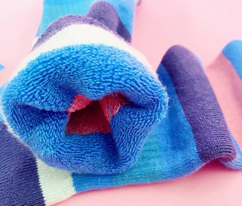 Vista 4 de Pumkryth Calcetines de esquí para niños, snowboard, esquí, deportes de invierno, cálidos, calcetines de rodilla sobre la pantorrilla, OTC de alto
